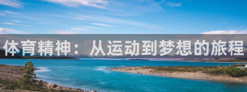 凯发官方正版app娱乐是那个系列的台子：体育精神：从运动到梦